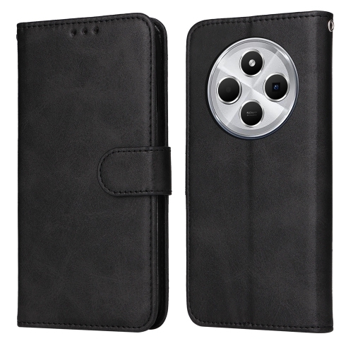 Redmi 14C 4G Classic Calf Texture Carte Piele Phone Husa (Black)