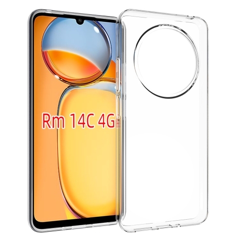Redmi 14C 4G Waterproof Texture TPU Phone Husa (Transparent)