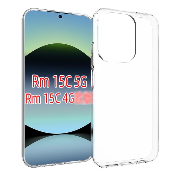 Redmi 15C 5G / 4G EU 173mm Waterproof Texture TPU Phone Husa (Transparent)