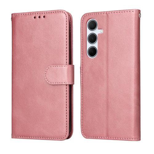 Samsung A56 5G Classic Calf Texture Carte Piele Husa (Rose Gold)