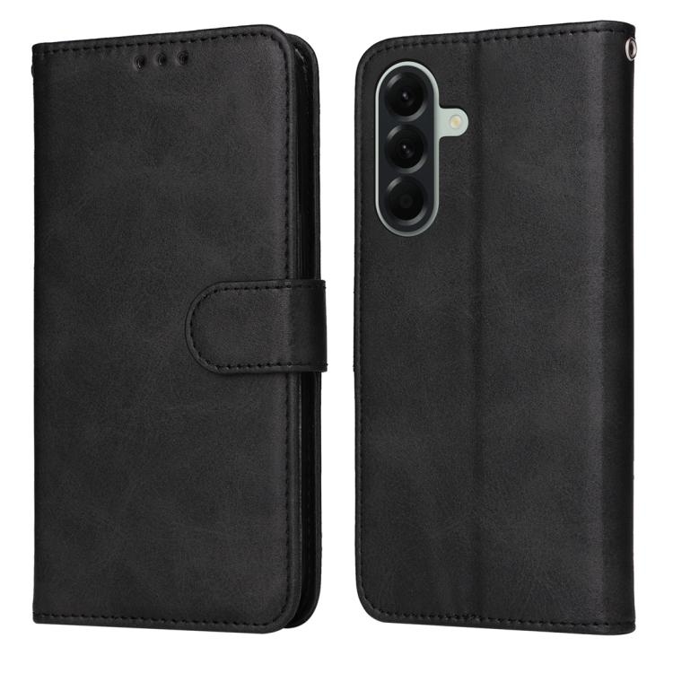 Samsung A57 5G Classic Calf Texture Carte Piele Phone Husa(Black)