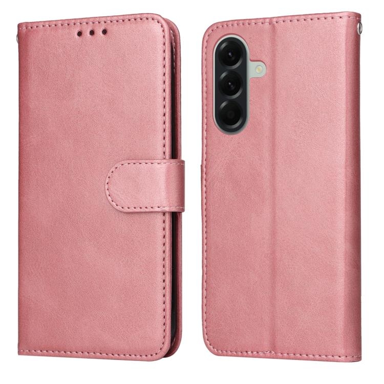 Samsung A57 5G Classic Calf Texture Carte Piele Phone Husa(Rose Gold)