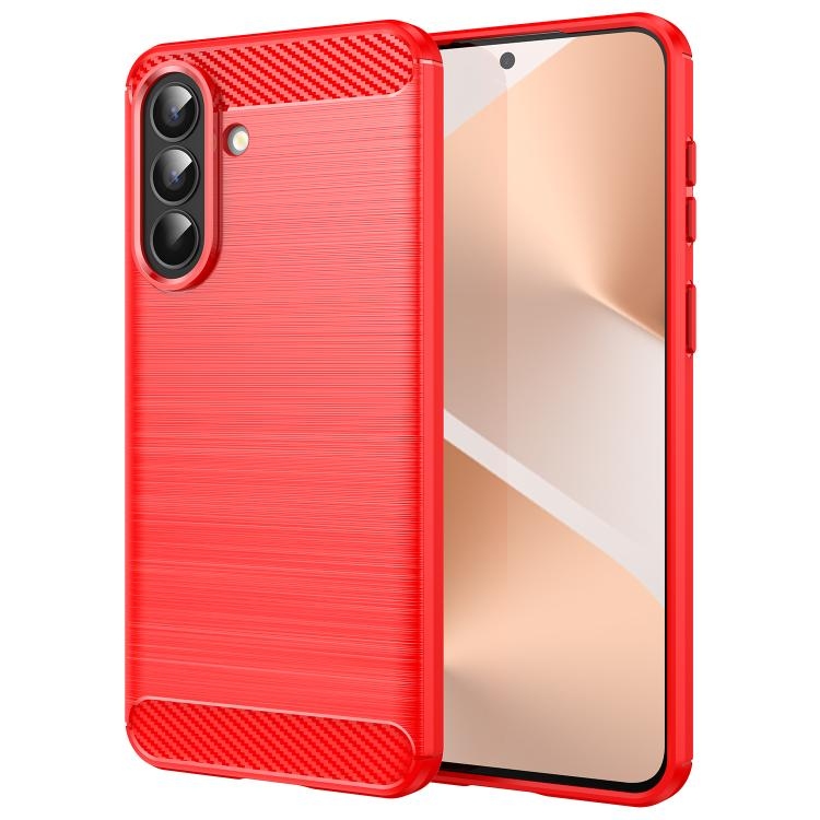Samsung A57 5G Brushed Carbon TPU (Red)