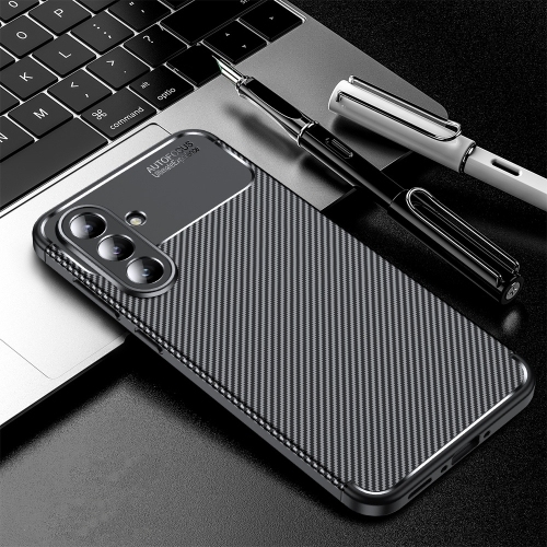 Samsung A36 5G Carbon Fiber Texture Shockproof TPU Husa (Black)