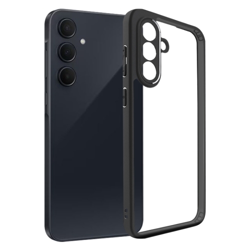 Samsung A36 5G Frosted TPU + Transparent PC Husa (Black)