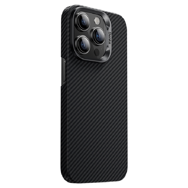 iPhone 16 Pro Benks Classic Kevlar 600D Fiber MagSafe Phone Husa (Black)