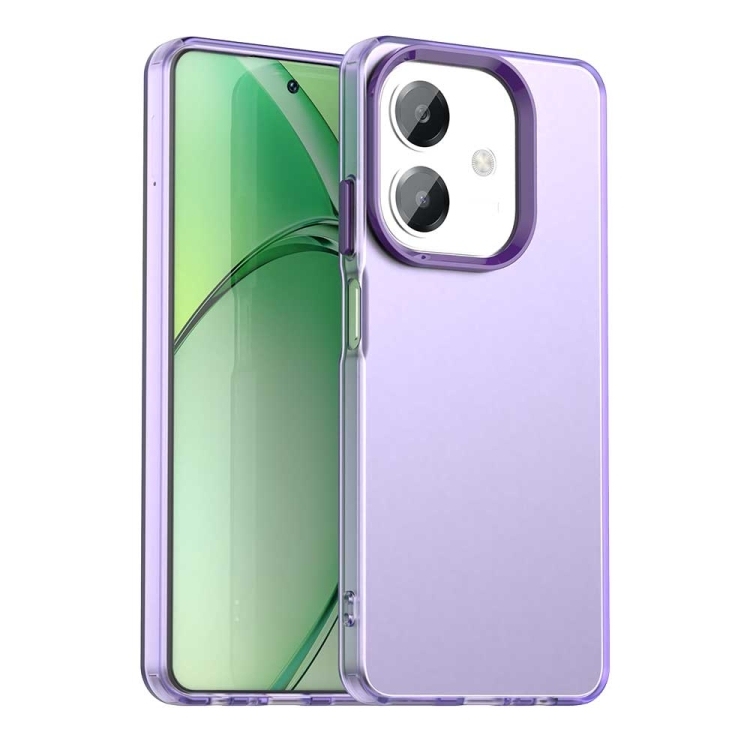 OPPO A40 Candy PC Hybrid TPU Shockproof Phone Husa (Purple)