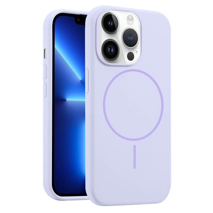 iPhone 13 Pro Liquid Silicone MagSafe Phone Husa(Lilac)
