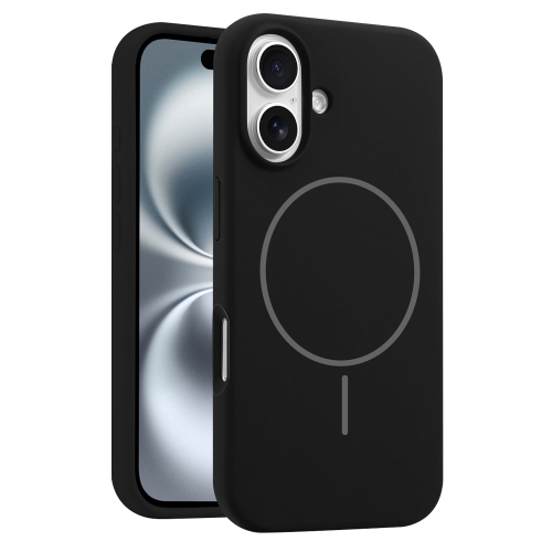 iPhone 16 Plus Liquid Silicone MagSafe Phone Husa (Black)