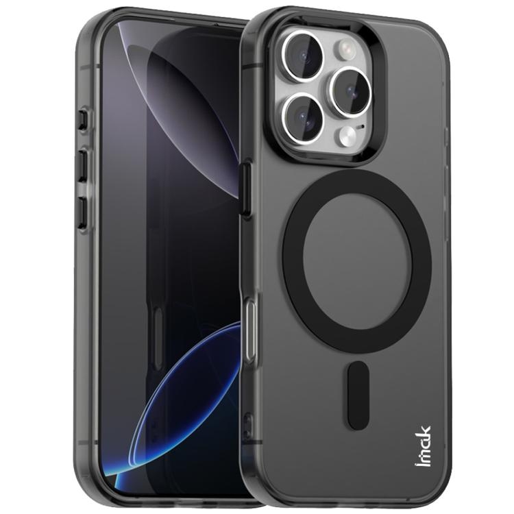 iPhone 16 Pro IMAK Candy Series Shockproof MagSafe Phone Husa(Black)