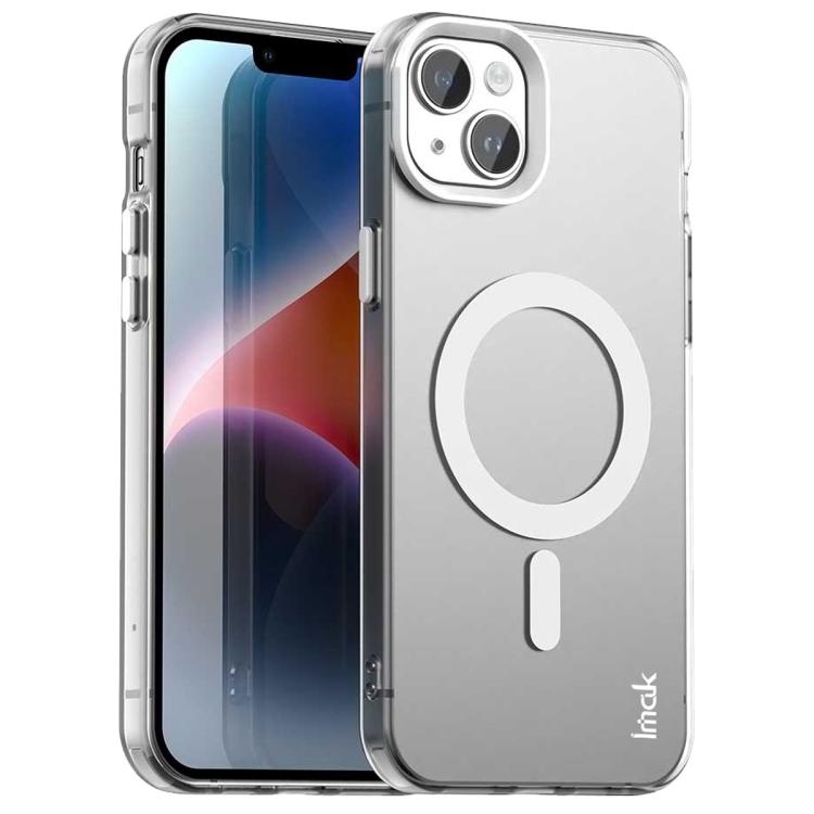 iPhone 15 IMAK Candy Series Shockproof MagSafe Phone Husa(White)