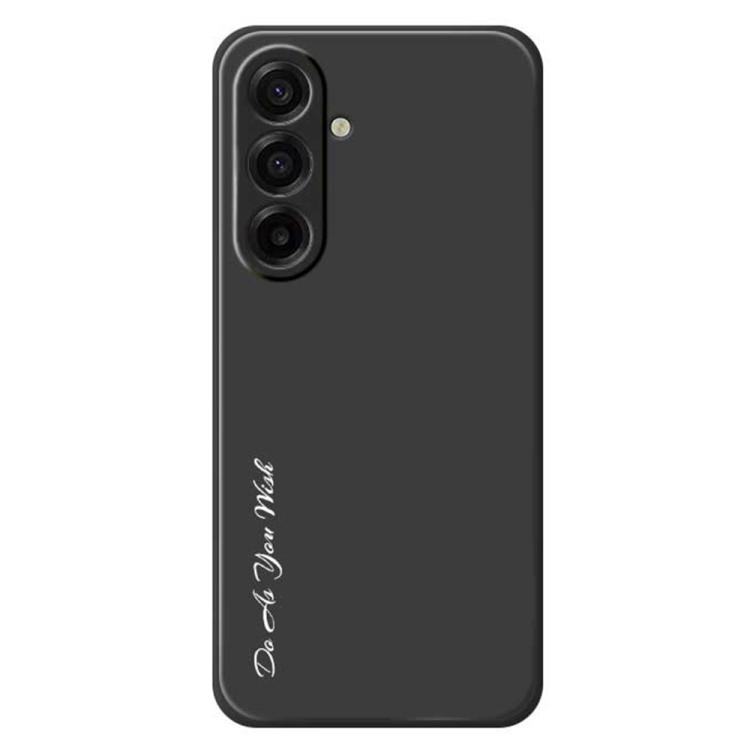 Samsung A17 5G Do As You Wish A1440 Fine Hole Straight Edge Silicone Phone Husa(Black)