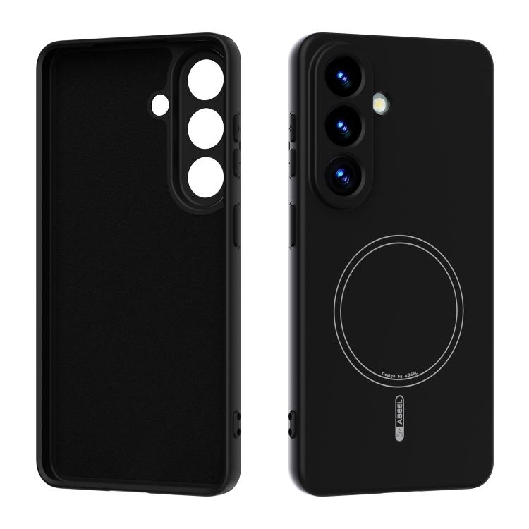 Samsung S26 5G ABEEL Skin-friendly Feel Magsafe Liquid Silicone Phone Husa(Black)