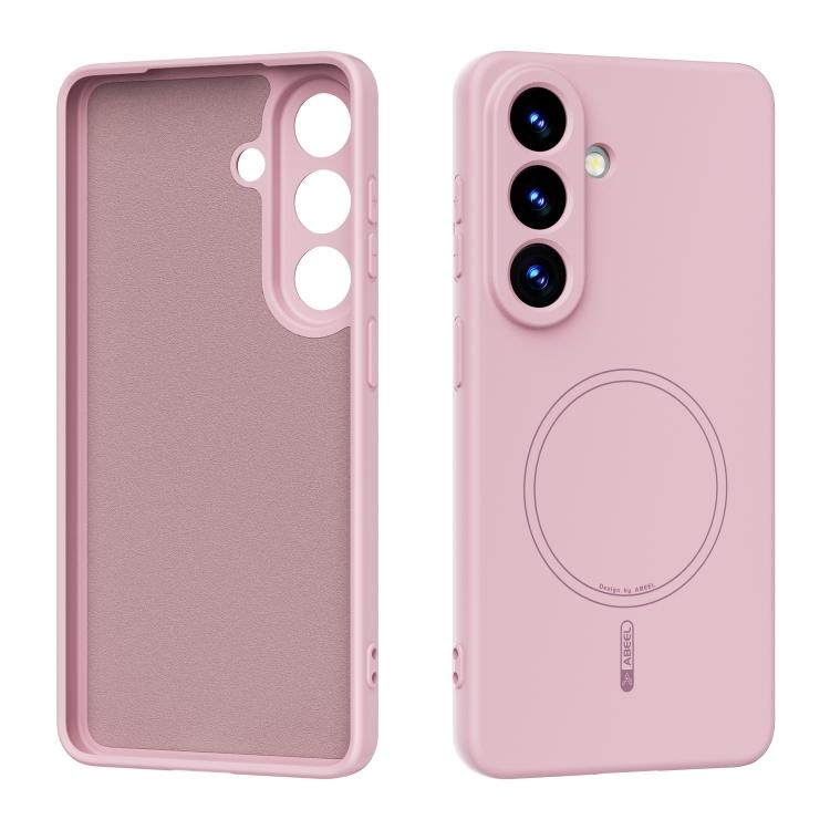 Samsung S26 5G ABEEL Skin-friendly Feel Magsafe Liquid Silicone Phone Husa(Pink)