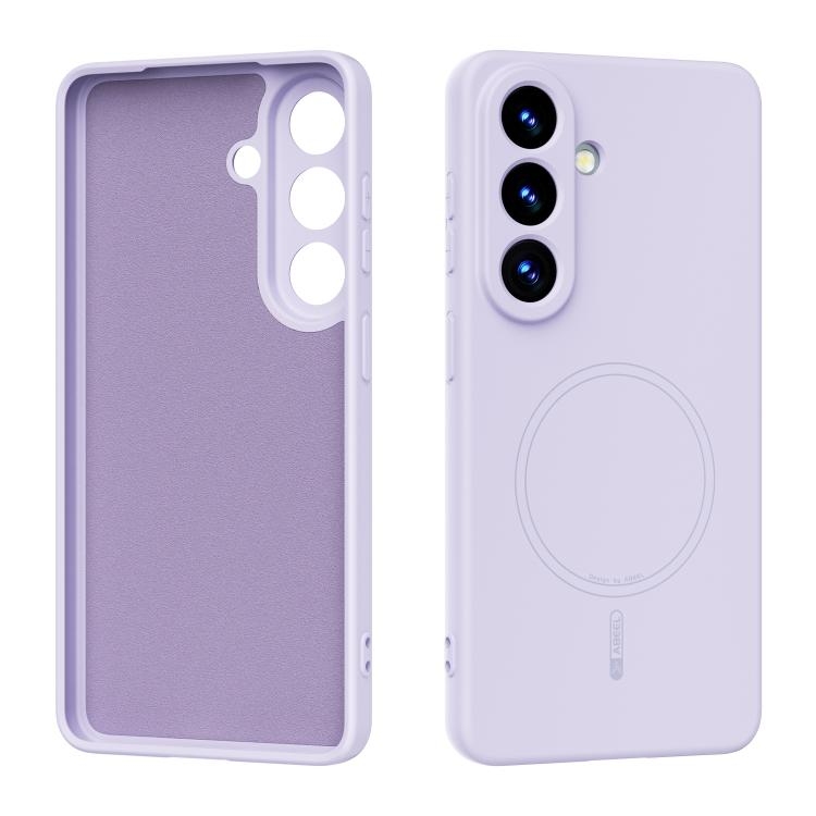 Samsung S26 5G ABEEL Skin-friendly Feel Magsafe Liquid Silicone Phone Husa(Lilac Purple)