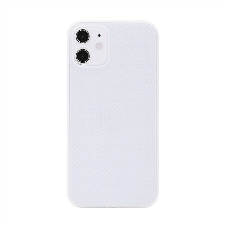 iPhone 12 Pro Max Shockproof Breathable PP Protective Husa (White)
