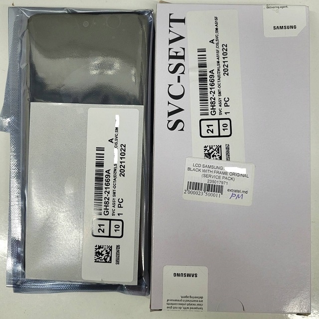 LCD SAMSUNG S20 FE / G781 CLOUD NAVY BLUE/BLACK WITH FRAME ORIGINAL (SERVICE PACK)