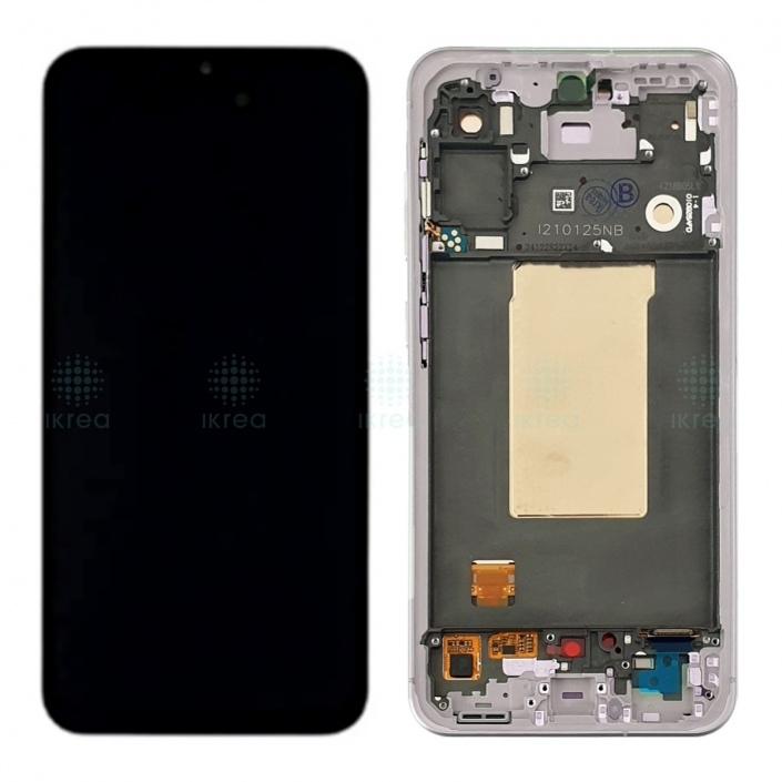 LCD SAMSUNG A56 / A566 OLIVE GREEN WITH FRAME ORIGINAL (SERVICE PACK)