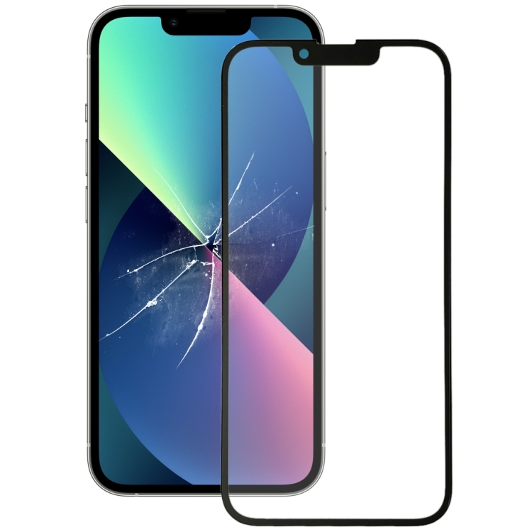 OUTER GLASS LCD iPhone 13 mini complete with frame + OCA Black