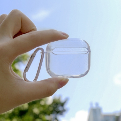 Split Transparent PC Earphone Protective Husa with Hook AirPods 3
