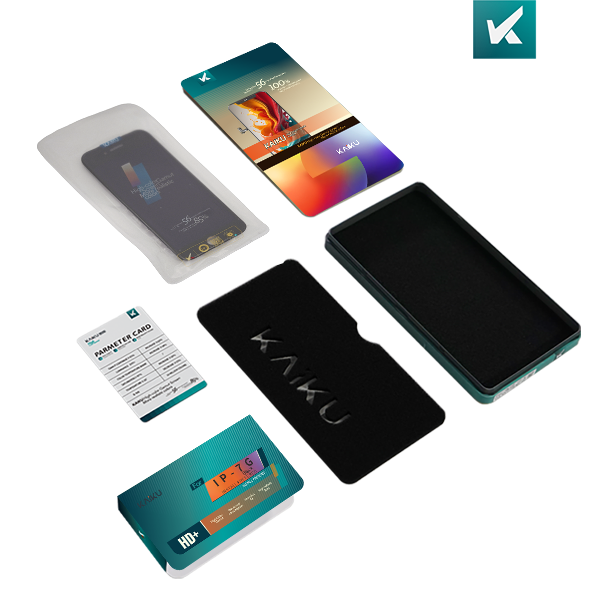 LCD IPHONE 7 WHITE KAIKU STANDART GAMA