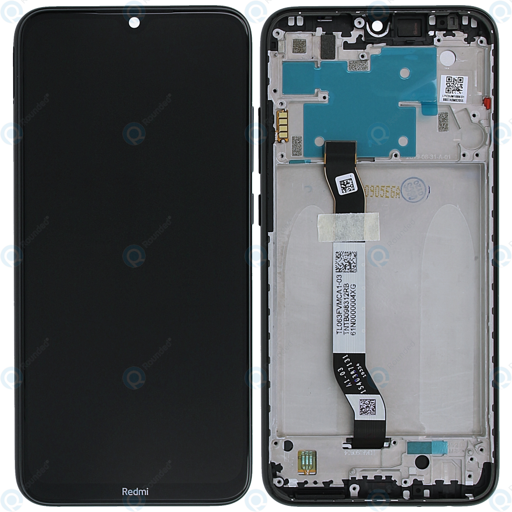 LCD XIAOMI REDMI NOTE 8 BLACK WITH FRAME AAA