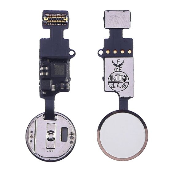 Home Button (5th gen) with Flex Cable for iPhone 8 Plus / 7 Plus / 8 / 7 (White-Gold)