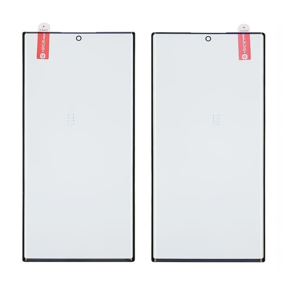 OUTER GLASS LCD SAMSUNG S22 Ultra / S908 BLACK WITH OCA
