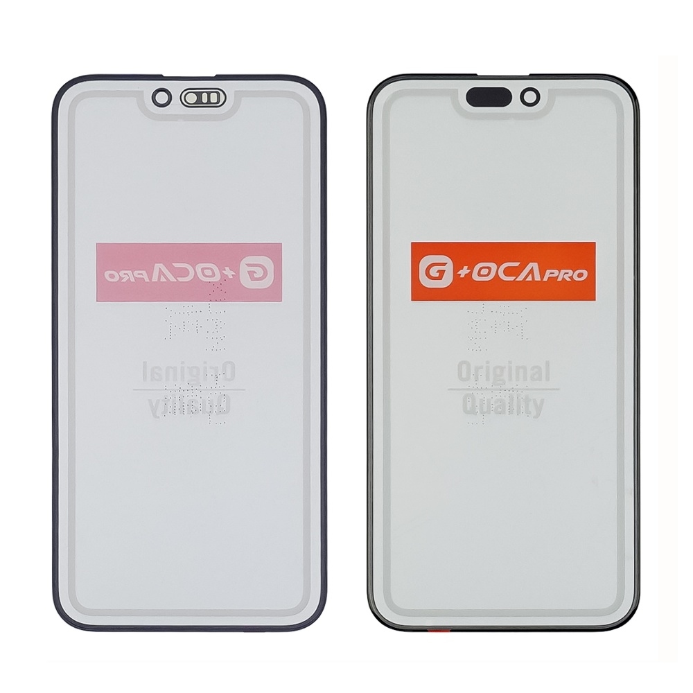 OUTER GLASS LCD iPhone 15 Pro Max complete with frame + OCA Black