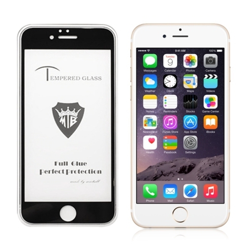 Full Screen Full Glue Anti-fingerprint Sticla Extra iPhone 6 Plus & 6s Plus (Black)