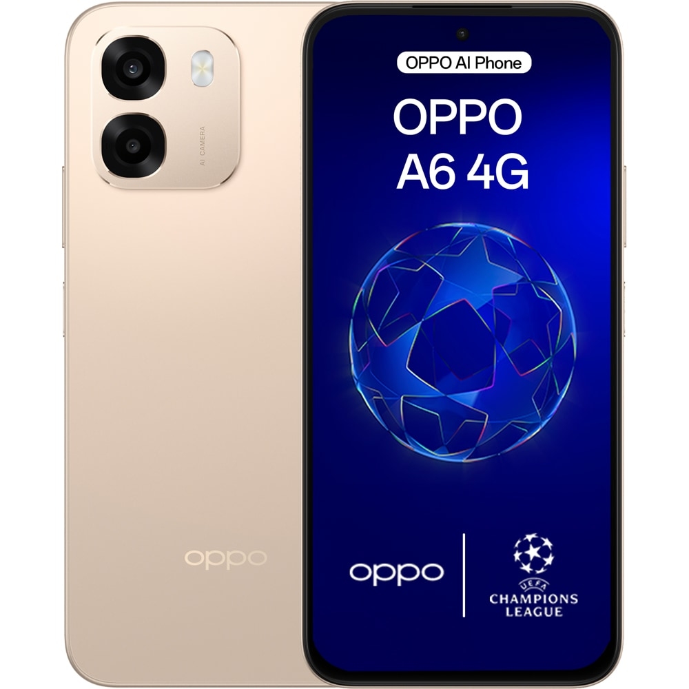 OPPO A6 4G, 256GB, 6GB RAM, Dual SIM, Aurora Gold