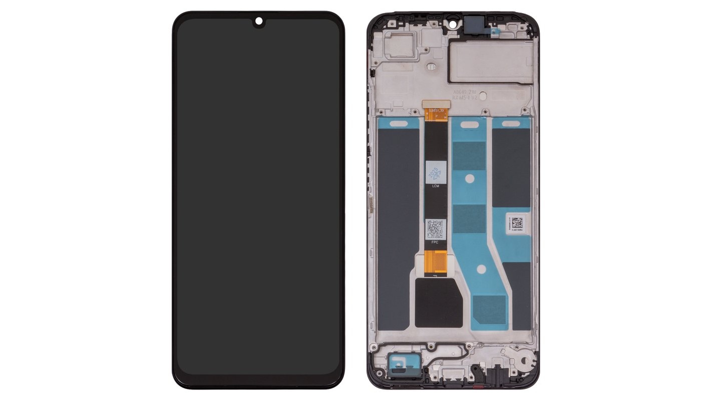 LCD REALME C53 4G BLACK WITH FRAME (Original Packing)