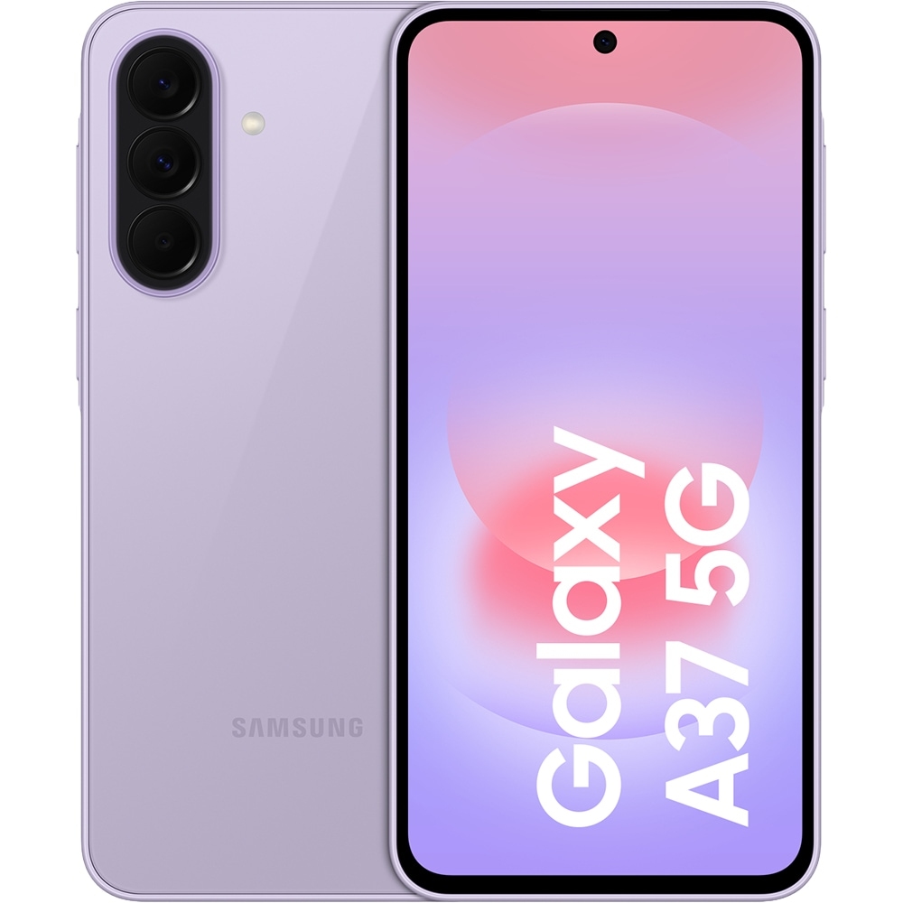 SAMSUNG Galaxy A37 5G, 128GB, 6GB RAM, Dual SIM, Awesome Lavander