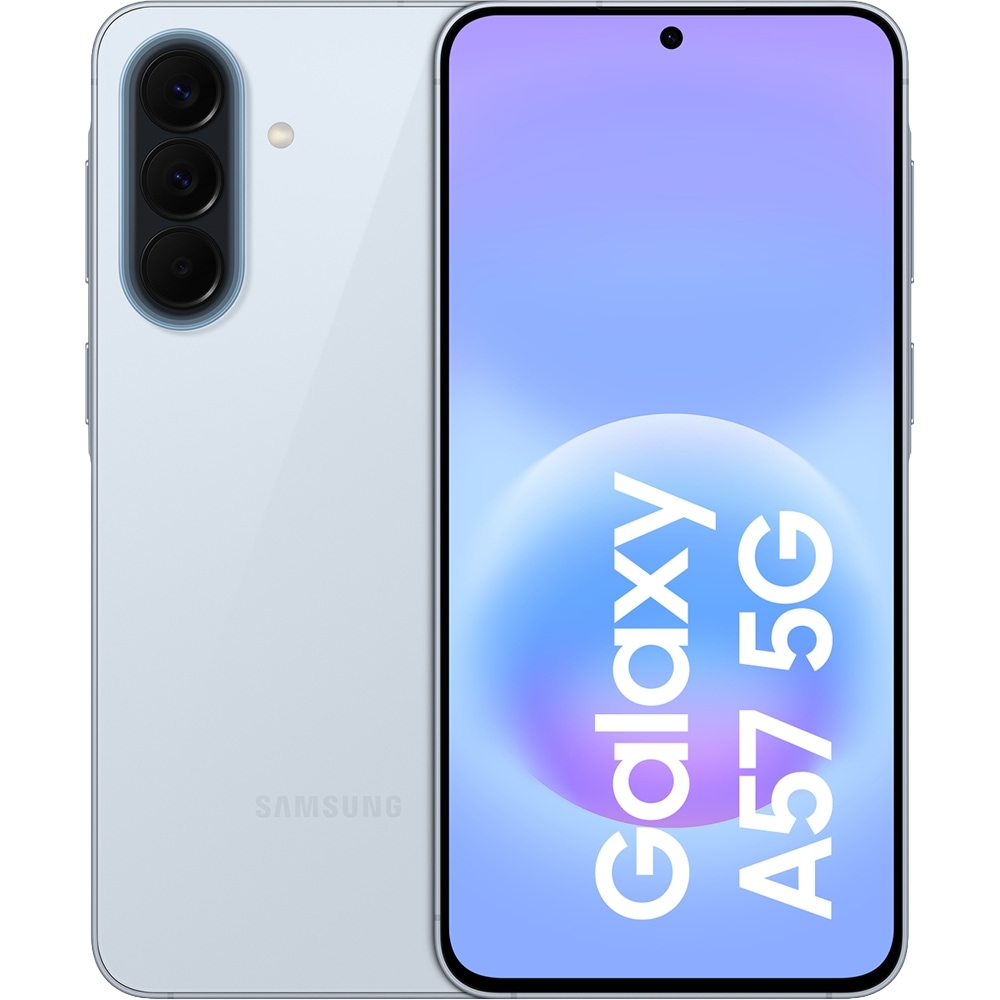 SAMSUNG Galaxy A57 5G, 512GB, 12GB RAM, Dual SIM, Awesome Icyblue