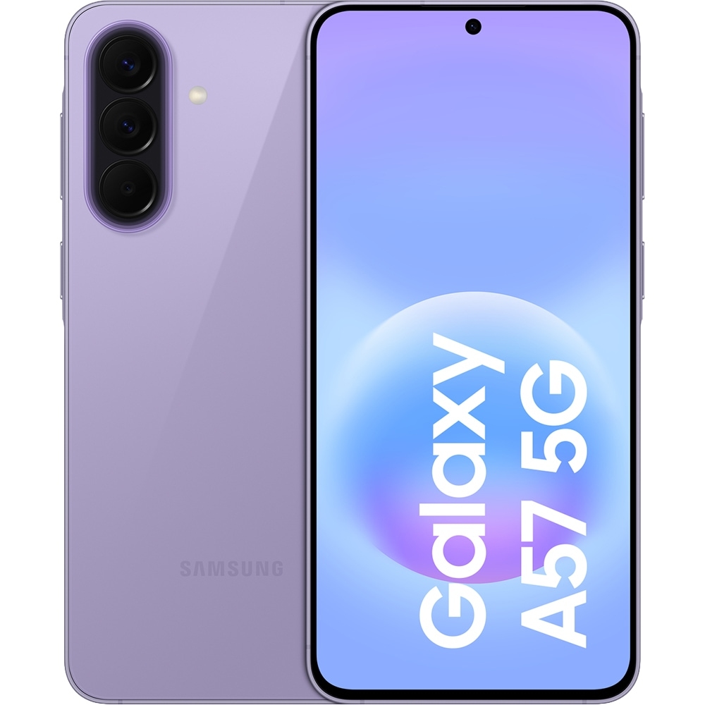 SAMSUNG Galaxy A57 5G, 128GB, 8GB RAM, Dual SIM, Awesome Liliac