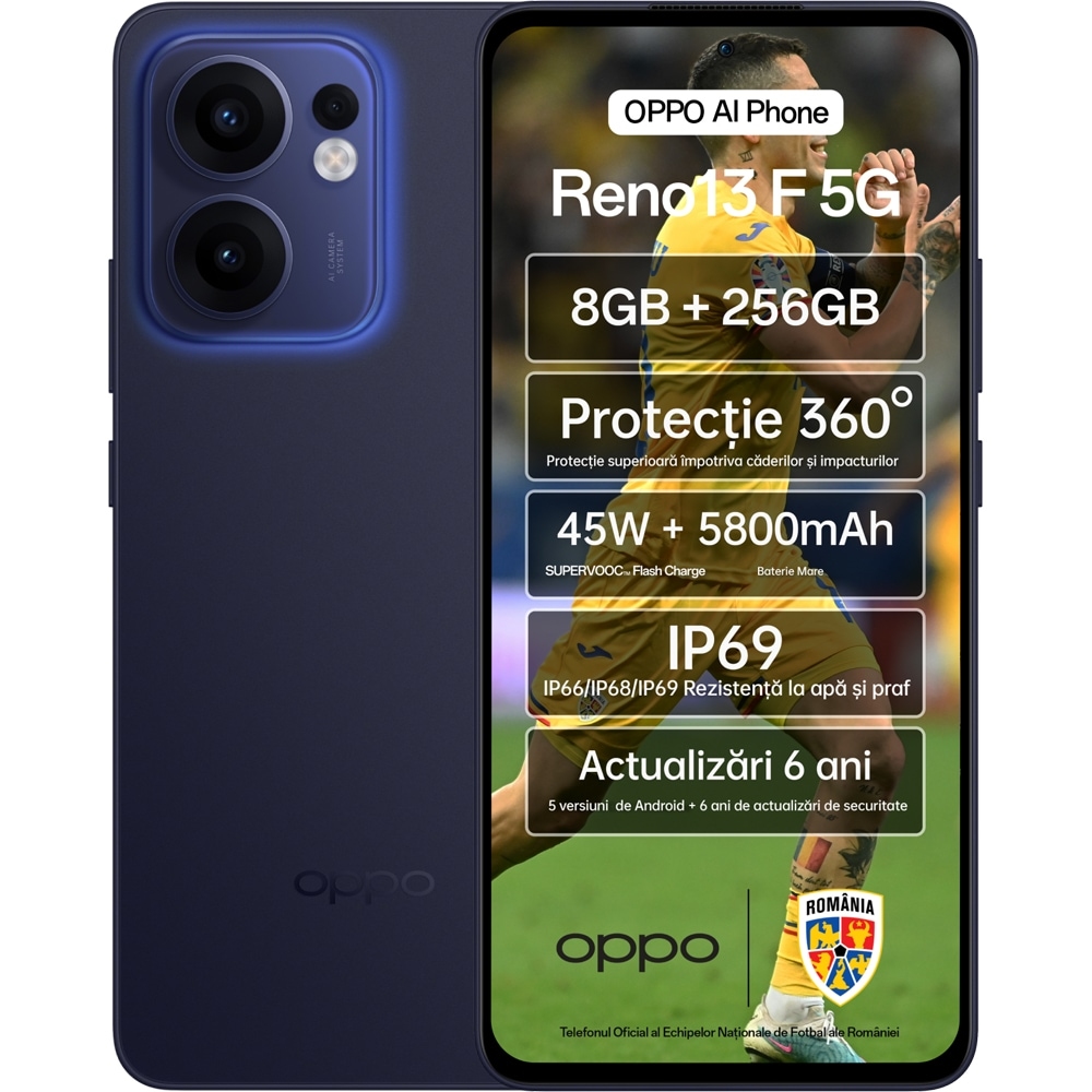 OPPO Reno13 F 5G, 256GB, 8GB RAM, Dual SIM, Luminous Blue