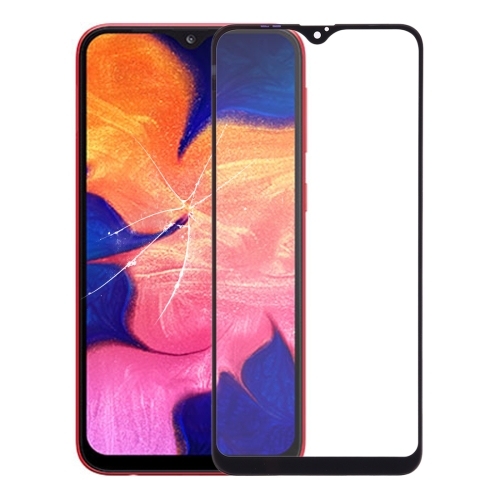 OUTER GLASS LCD SAMSUNG A10 / A105 BLACK WITH OCA