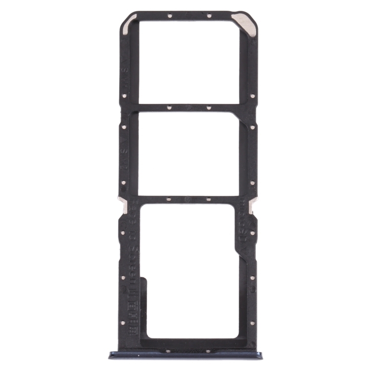 For OPPO A74 4G / F19 / F19s CPH2219  SIM Card Tray + SIM Card Tray + Micro SD Card Tray (Black)