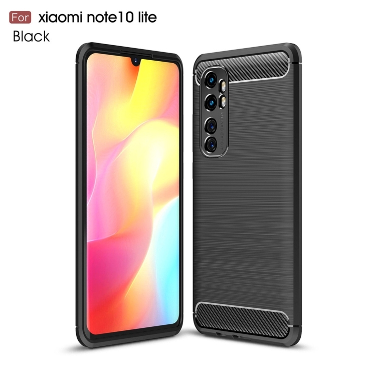 Xiaomi Mi Note 10 Lite Brushed Carbon TPU (Black)