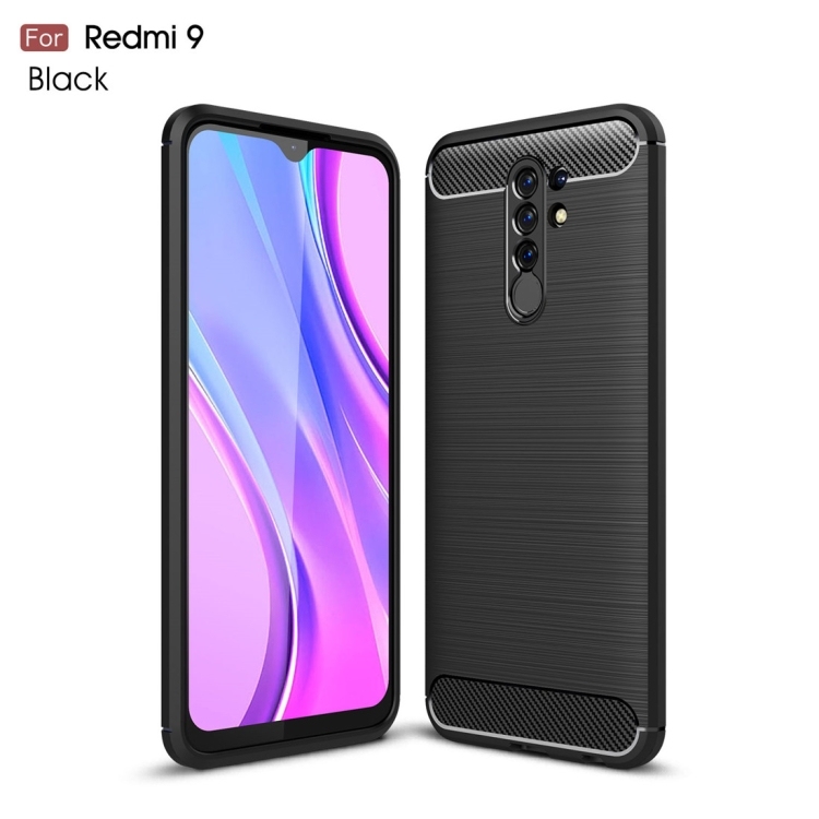 Husa p/u Xiaomi Redmi 9 Brushed (Black)