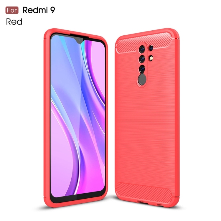 Husa p/u Xiaomi Redmi 9 Brushed (Red)