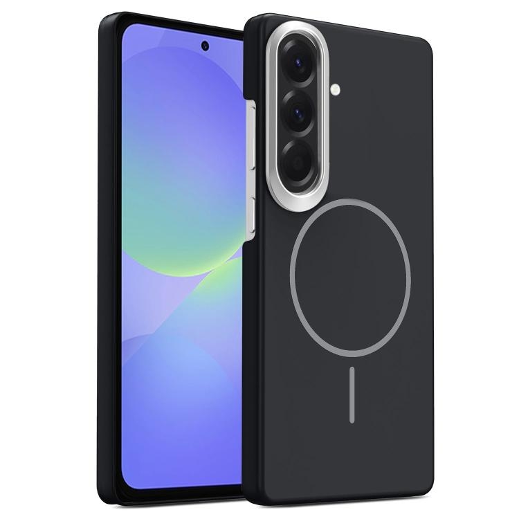 Samsung A36 5G Gold Armor PC Thin Circle MagSafe Shockproof Phone Husa(Black)