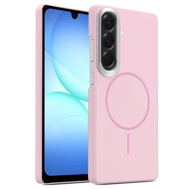 Samsung A17 5G Gold Armor PC Thin Circle MagSafe Shockproof Phone Husa(Pink)