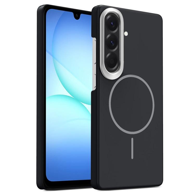 Samsung A17 5G Gold Armor PC Thin Circle MagSafe Shockproof Phone Husa(Black)