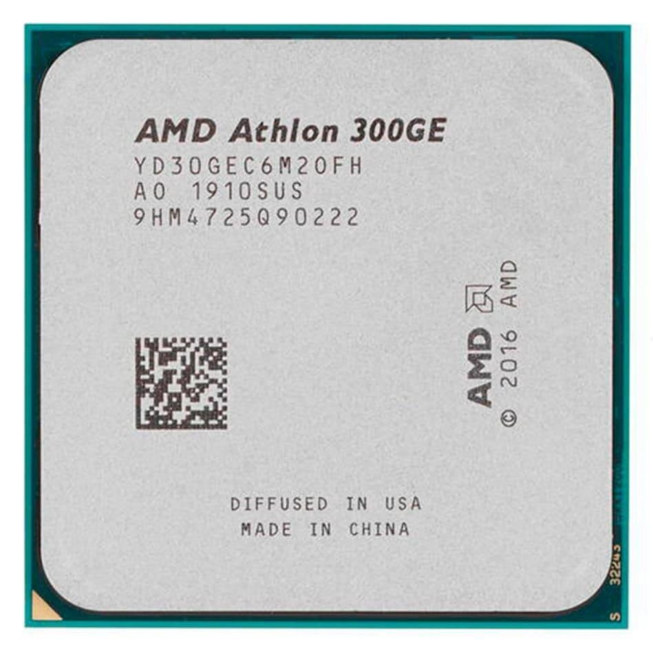 APU AMD Athlon 300GE (3.4GHz, 2C/4T, L2 1MB, L3 4MB, 14nm, Vega 3 Graphics, 35W), Socket AM4, Tray