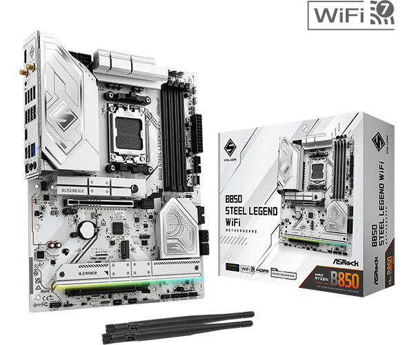 MB AM5 ASRock B850 STEEL LEGEND WIFI ATX  ATX Socket: AM5