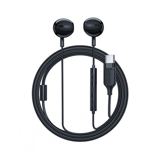Acefast L2 USB-C wired earphones black