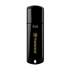 8GB USB2.0 Flash Drive Transcend 'JetFlash  350', Black, Classic Cap (R/W:18/4MB/s)