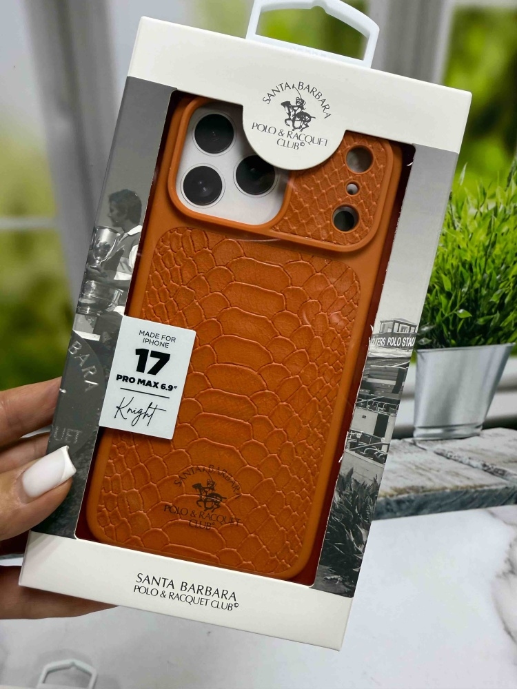 Накладка Polo Knight MagSafe iPhone 17 Pro Max (Orange)