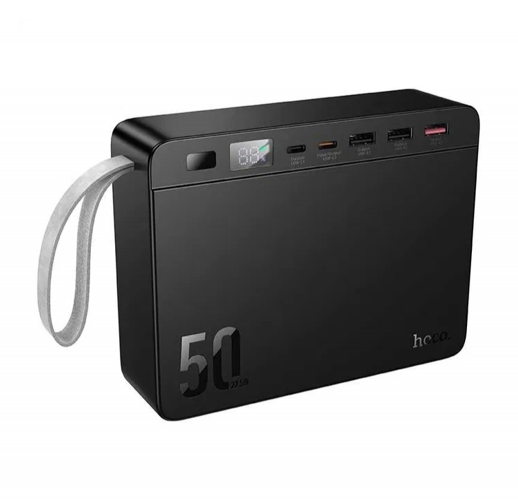 Hoco J166 Carretera power bank 22.5W+PD20W+lighting(50000mAh) black